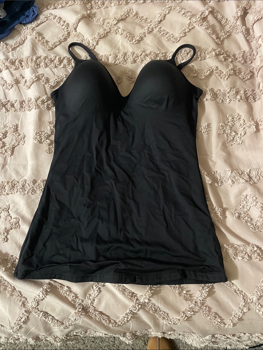 Maidenform Black Shaping Camisole with Built-In Cups